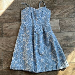 Lilly Pulitzer Chambray Eyelet Dress